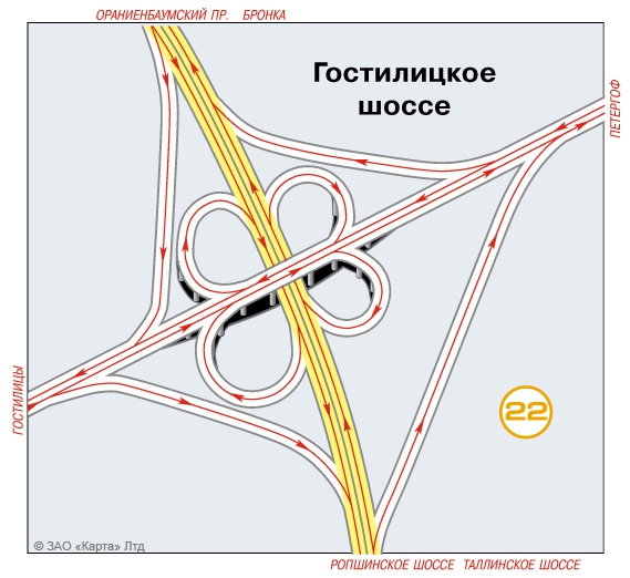 Интерактивная карта развязки